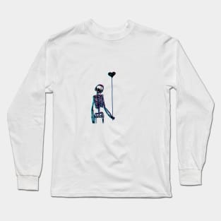 “Hi” Balloon Skeleton Long Sleeve T-Shirt